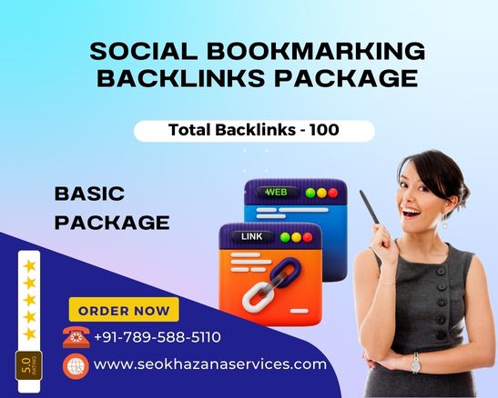 Basic - Social Bookmarking Backlinks Package, SEO Khazana Services
