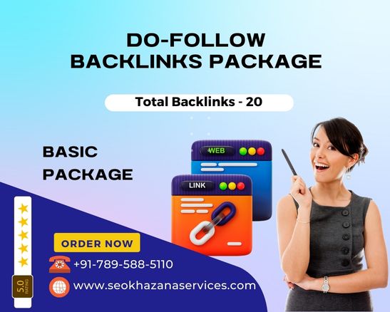 Basic - Do-Follow Backlinks Package, SEO Khazana Services