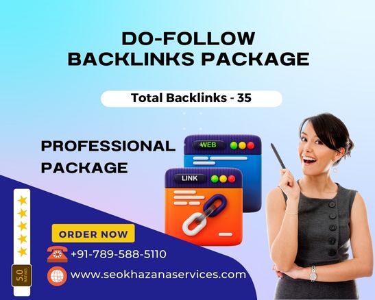 Professional - Do-Follow Backlinks Package, SEO Khazana Services