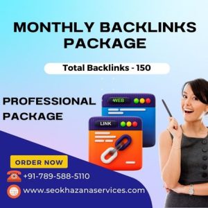 Professional - Monthly Backlinks Package, SEO Khazana Services