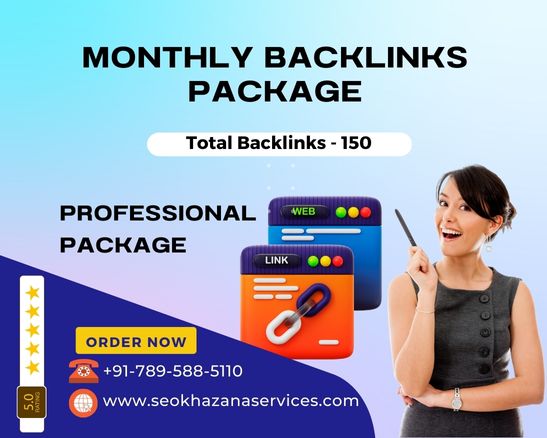 Professional - Monthly Backlinks Package, SEO Khazana Services