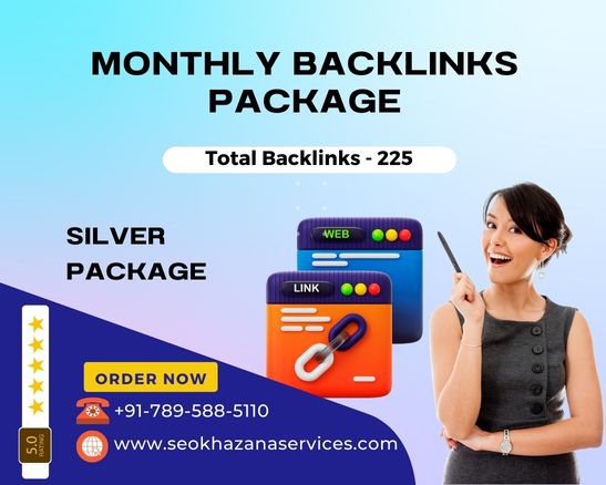 Silver - Monthly Backlinks Package, SEO Khazana Services